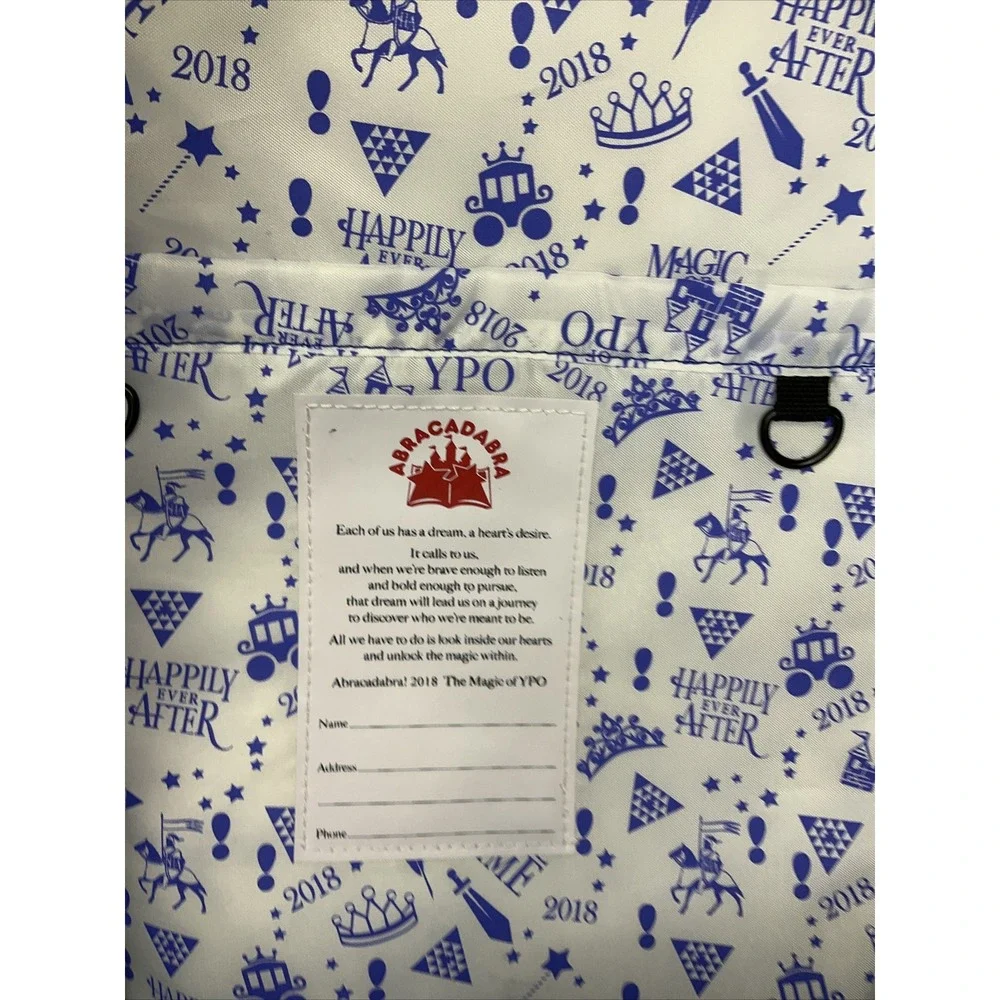 Disney YPO Abracadabra Magic Once Upon A Time 2018 Canvas Backpack‎ Bag RARE